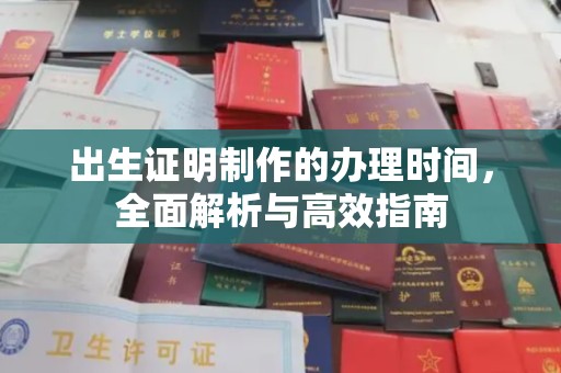 武义出生证明制作的办理时间，全面解析与高效指南