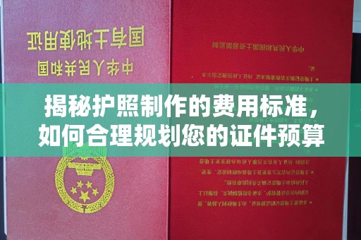 武义揭秘护照制作的费用标准，如何合理规划您的证件预算